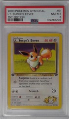 V1679: 2000: L.T. Surge's Eevee: 51/132: 1ST Edition: Gym Challenge: PSA: 8: NM-MT: 102261235